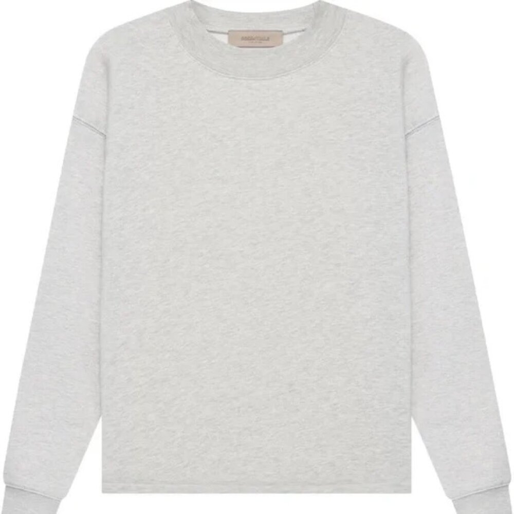 FEAR OF GOD Essentials Relaxed Crewneck - Light Oatmeal Spring 2022